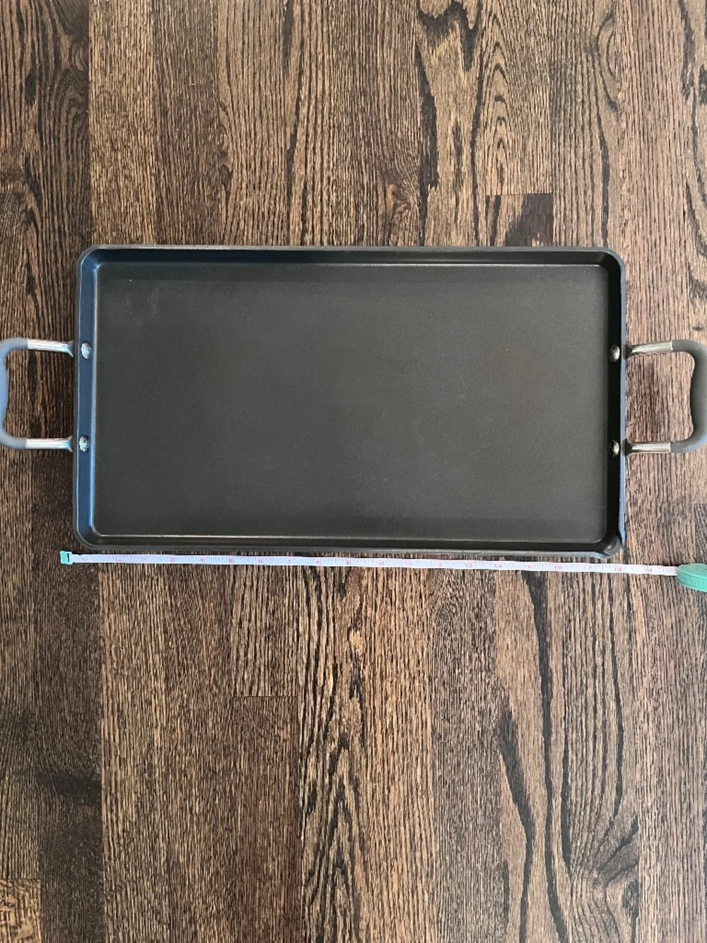 Pampered Chef Professional Hard Anodized Double Burner Griddle 10x18 Retired